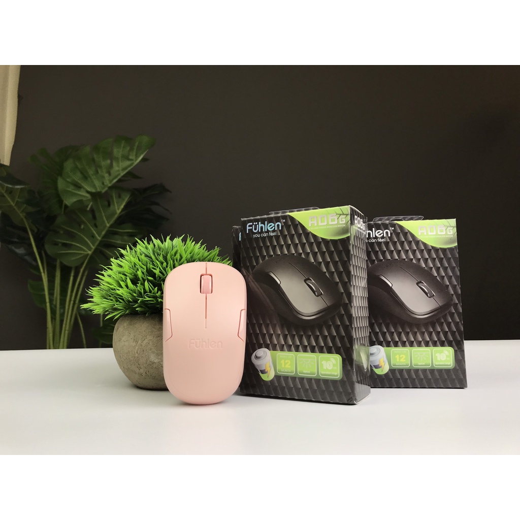 Chuột máy tính không dây Fuhlen A06G Pink Optical Wireless gaming chính hãng Fuhlen-Bảo hành 24 tháng