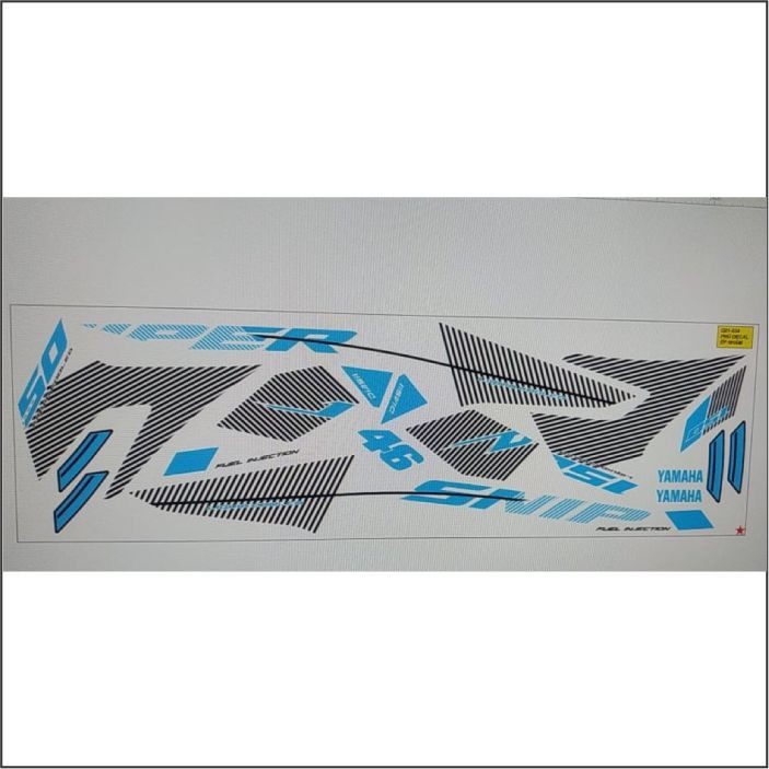 Tem Exciter 150 Sniper xanh Trắng (B)