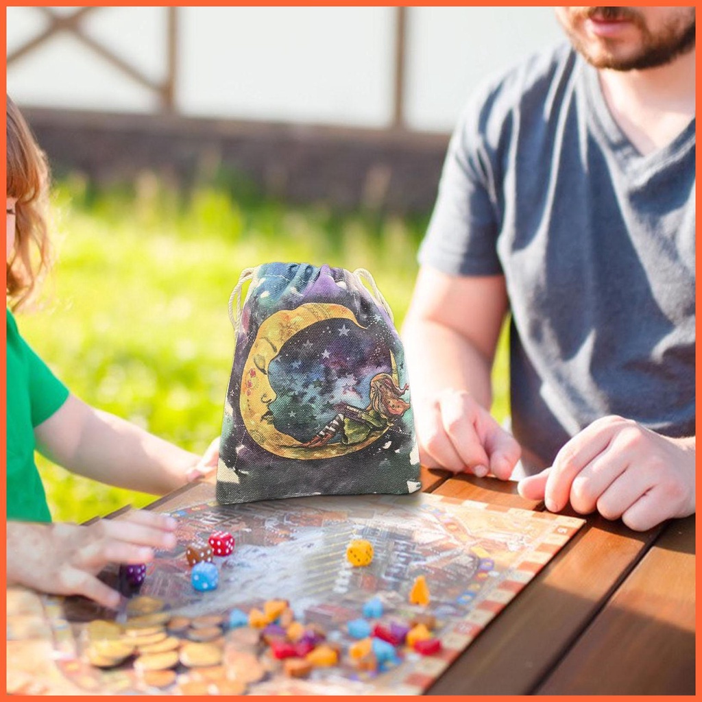 Túi Dây Rút Đựng Bài Tarot Họa Tiết Độc Đáo Nhiều Màu Sắc