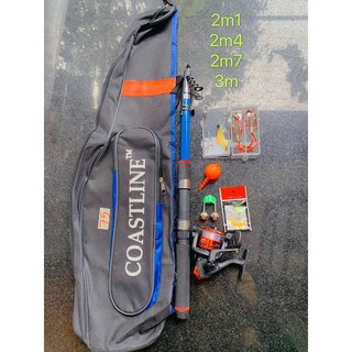 Bộ Cần Câu Mua Là Câu Luôn Máy 200 Set Phụ Kiện Kèm Túi Đựng Cần 10 món
