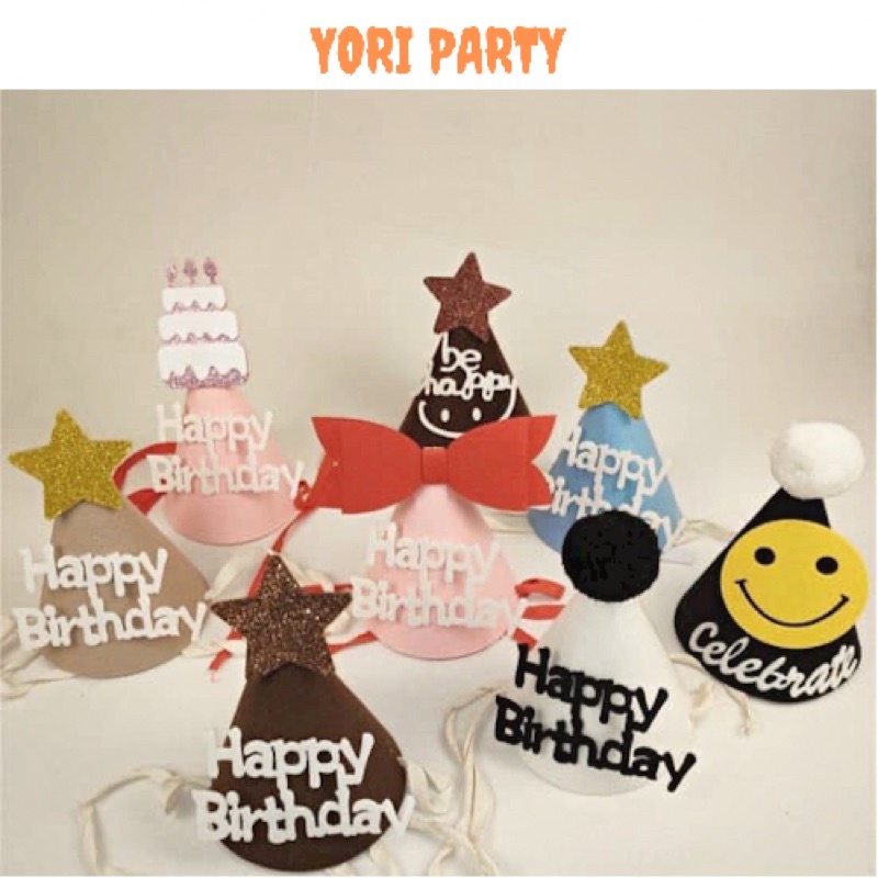 Mũ Đội Trang Trí Tiệc Sinh Nhật Đáng Yêu Cho Bé Và Người Lớn - Yori Party