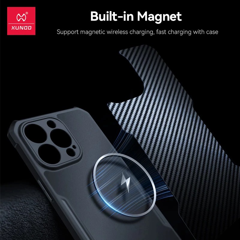 Ốp XUNDD cho iPhone 14/ 14 Pro/ 14 Plus/ 14 Pro Max/ 13/ 13 Pro/ Max/ 12/ 12 Pro/ Max Hỗ trợ sạc Magsafe