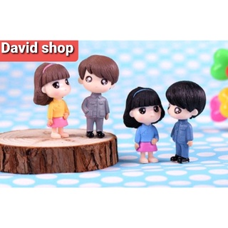 Cặp đôi trung hoa chibi - tiểu cảnh terrarium- mô hình trang trí - decor trang trí