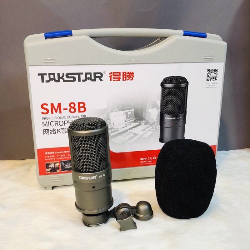 Bộ Thu Âm livestream cao cấp MIC TAKSTAR SM8B Và Sound card K300 Đầy Đủ Phụ Kiện