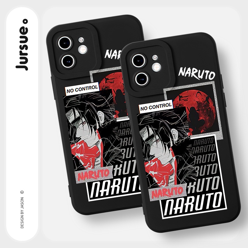 Ốp lưng JURSUE mềm viền vuông hoạt hình độc lạ Cho iPhone 14 13 12 11 Pro Max SE 2020 X XR XS 8 7 ip 6S 6 Plus Y2236