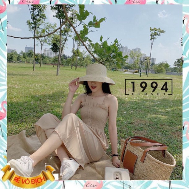 (mới) JUM HAI DÂY ĐŨI QUẦN SỚ LỬNG CHUN NGỰC CỰC HOT - JUMPSUIT 2 DÂY NHÚN BÈO ĐŨI BE ĐEN