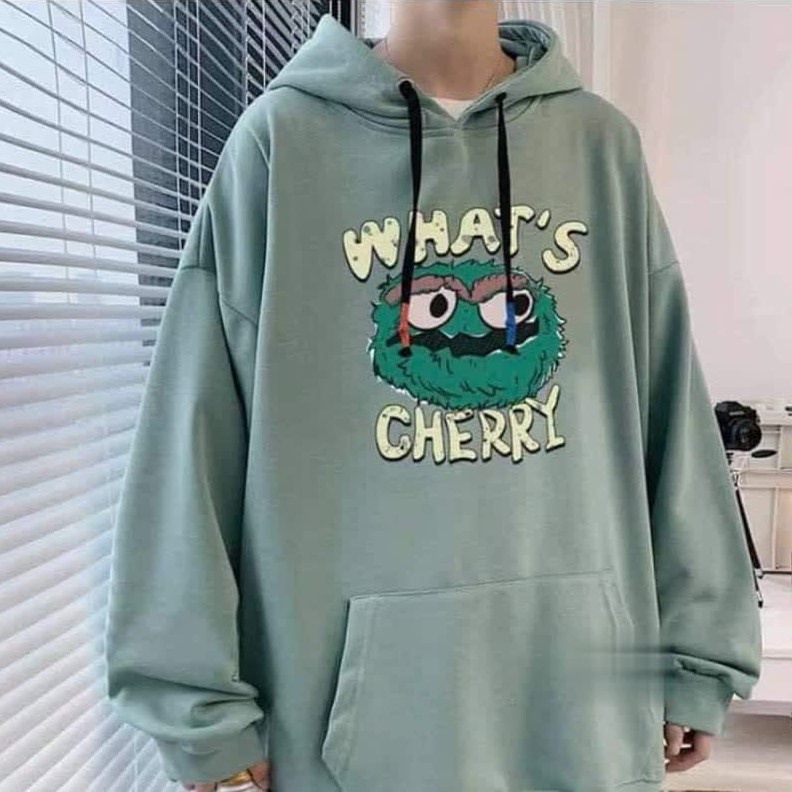 Áo HOODIE UNISEX FORM RỘNG màu xanh, xám cực đẹp whats