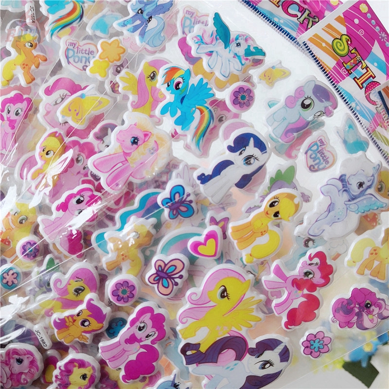 Miếng dán trang trí hình ngựa một sừng dễ thương