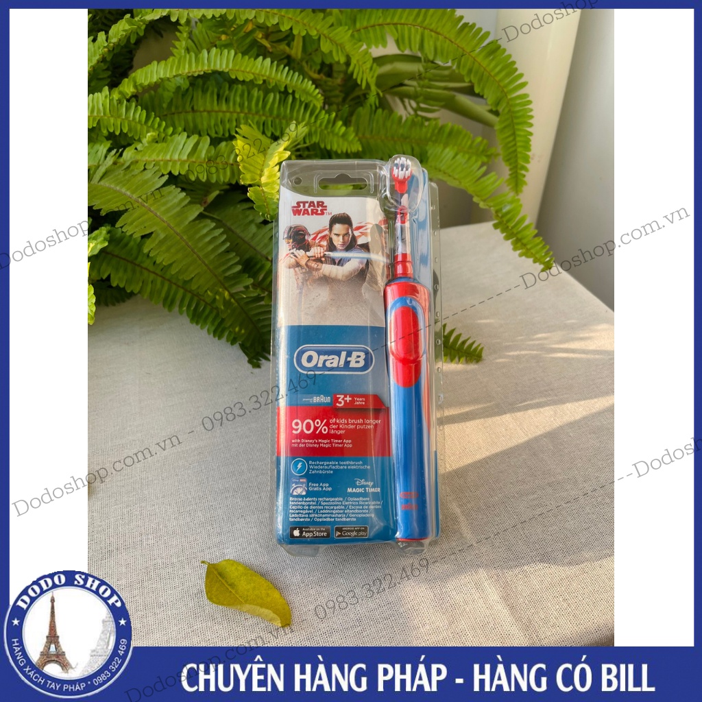 Bàn chải điện trẻ em Oralb ❤️Freeship ❤️Bàn chải điện Oral - B Dành cho trẻ em từ 3 tuổi, Hàng Đức xịn