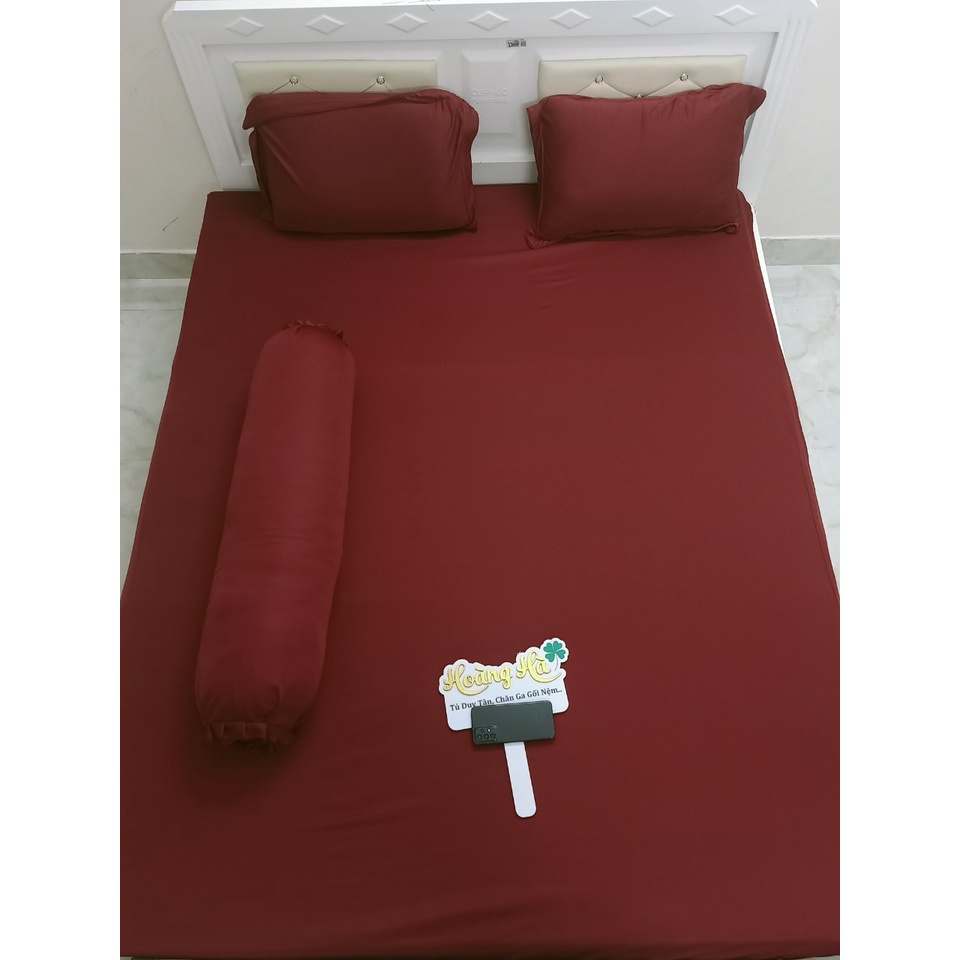 Drap thun lạnh, vỏ ôm may khóa kéo bít đầu