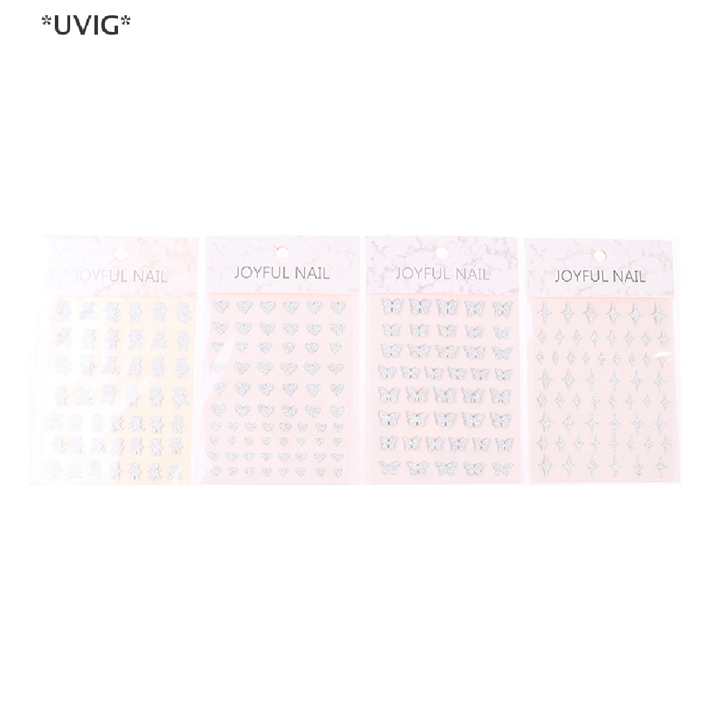 [[UVIG]] Nail broken diamond glitter powder sticker new love bear star awn Butterfly [Hot Sell]