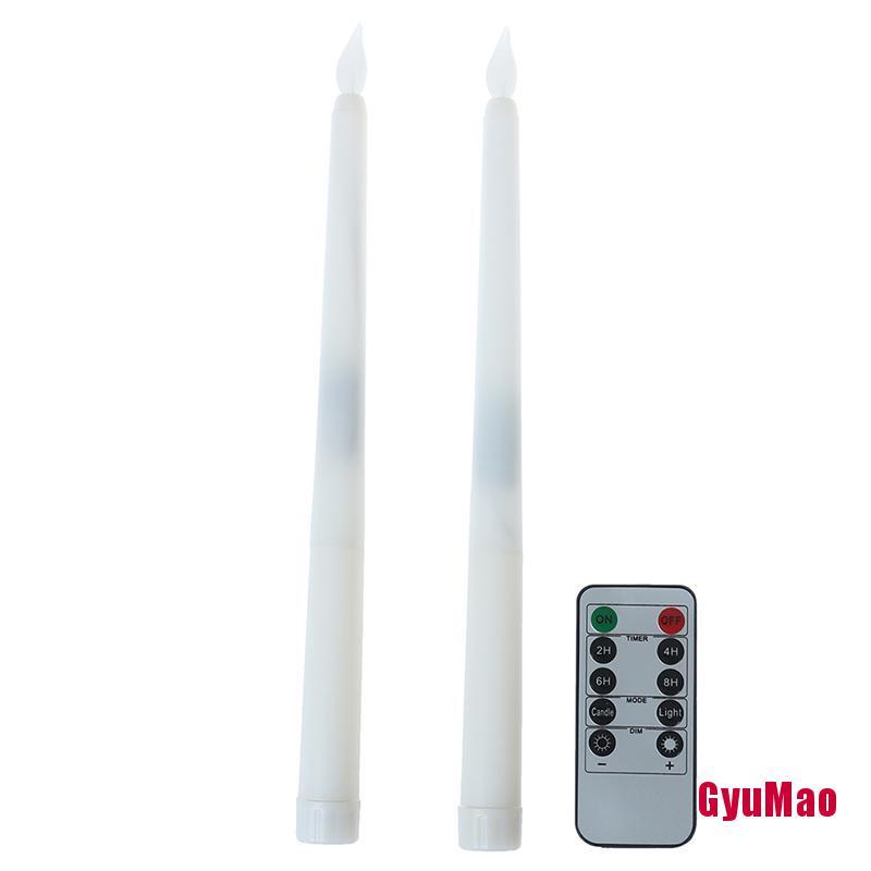 [Rrxgumo] Đèn LED Nến LED Màu Vàng Điều Khiển Từ Xa Bằng Nhựa HDY