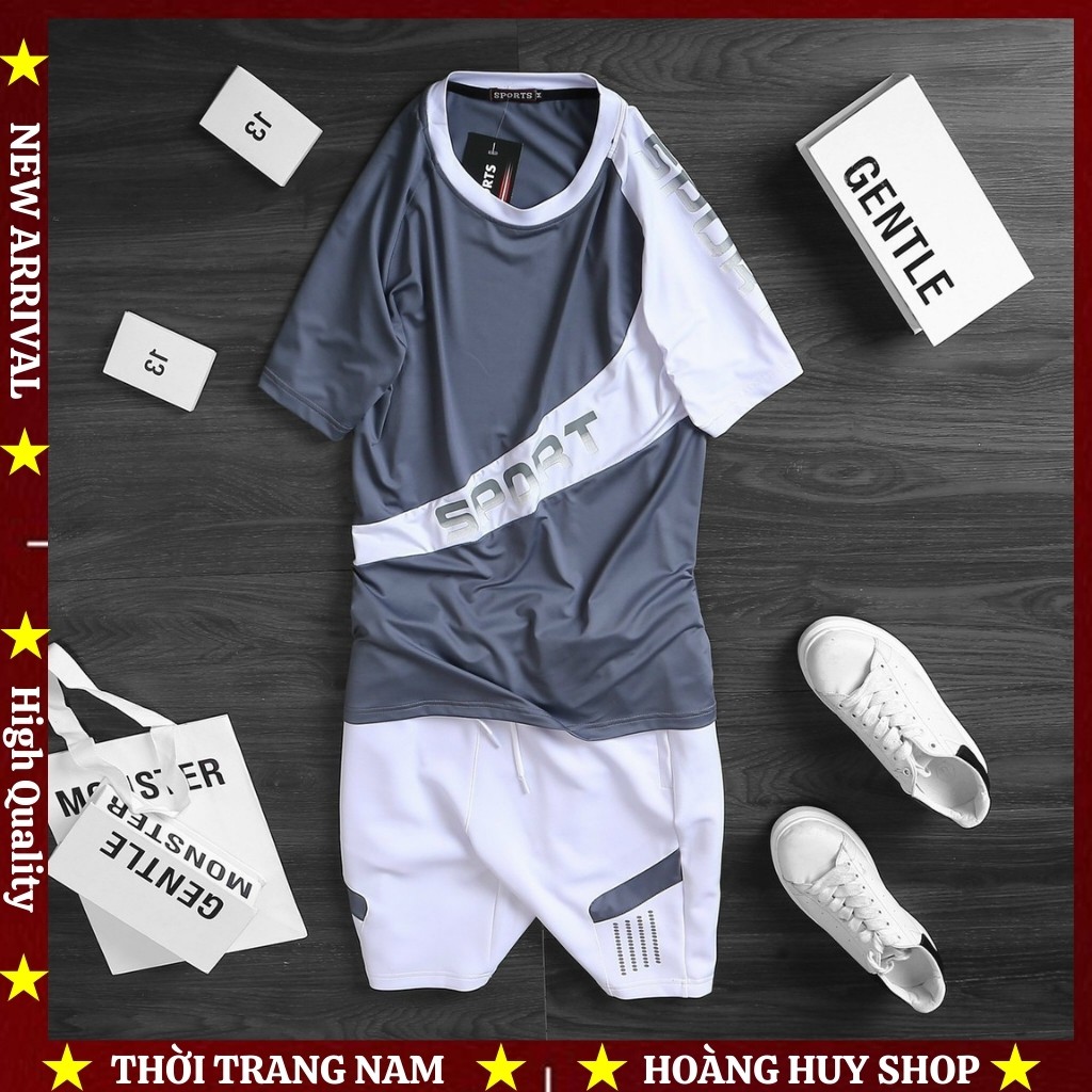Set Bộ Đồ Quần Áo Thể Thao Nam H&H-SPO1 Hàng Xuất Khẩu (đồ chạy bộ, chơi thể thao hoặc tập gym)