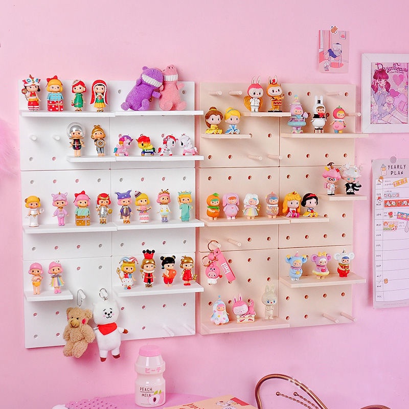 Kệ Bảng Pegboard Mini dán tường Trang Trí Nhựa Cao cấp