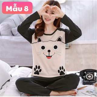 (Có Size Lớn) BỘ ĐỒ NGỦ THU ĐÔNG NỮ SIÊU CUTE