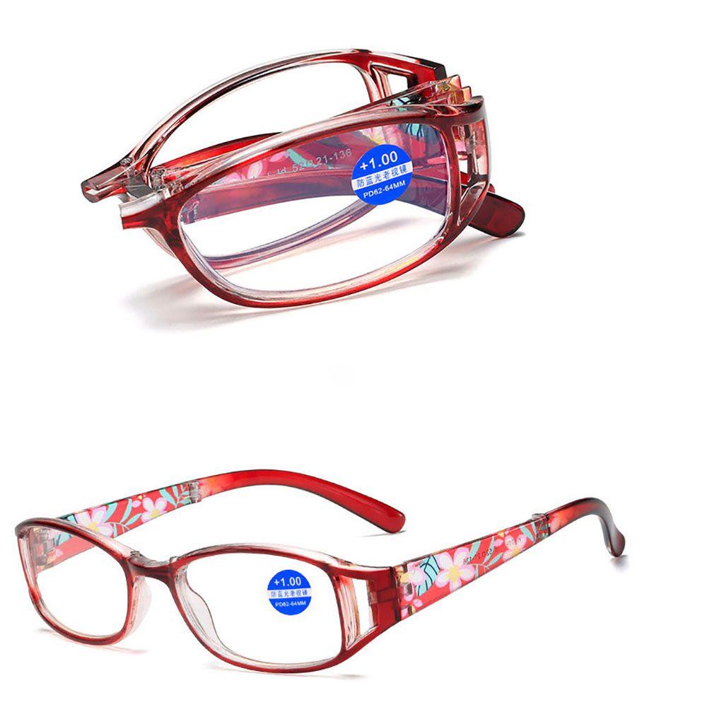 Kính Đọc Sách Gọng Vuông Có Thể Gập Lại Phong Cách Retro Cho Nam