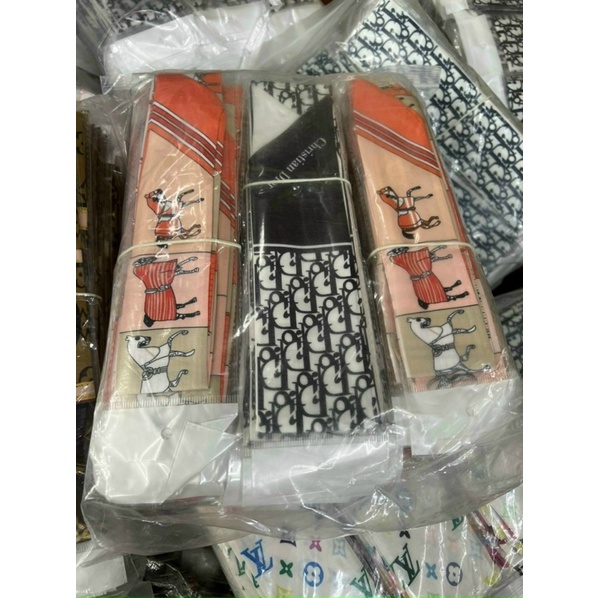 Khăn quấn túi HM, buộc tóc hàng đẹp