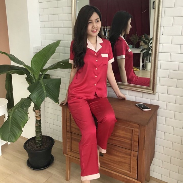 T1102 Pyzama lụa TNQD