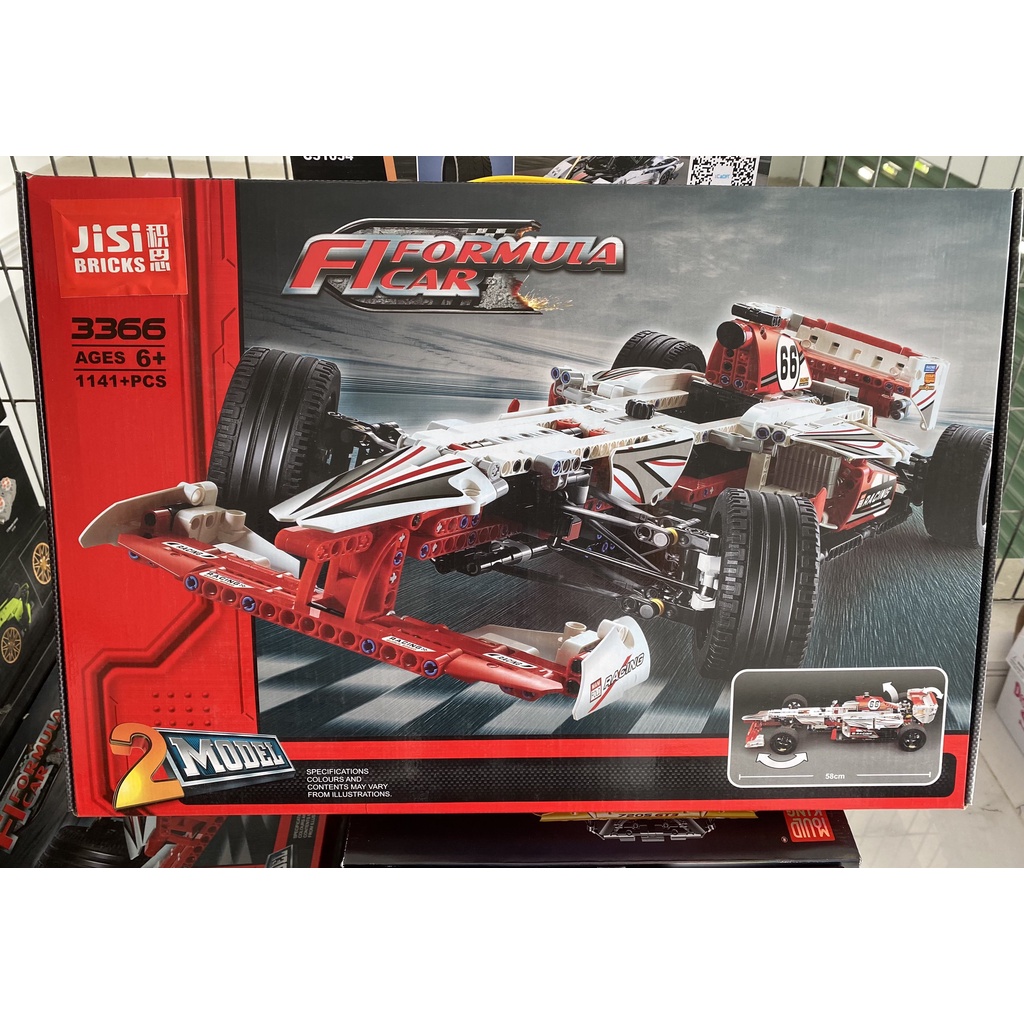 Đồ chơi lắp ráp Lego 2 in 1 xe đua F1 và xe bán tải siêu đẹp 3366