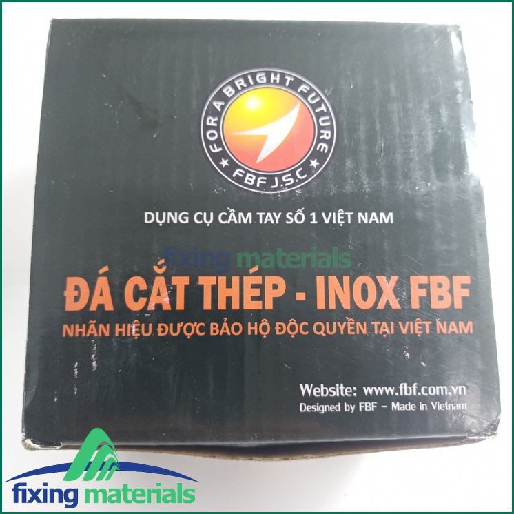 Lốc 25 viên đá cắt inox, thép 105x1.2x16mm (FBF, hàng VN chất lượng cao)