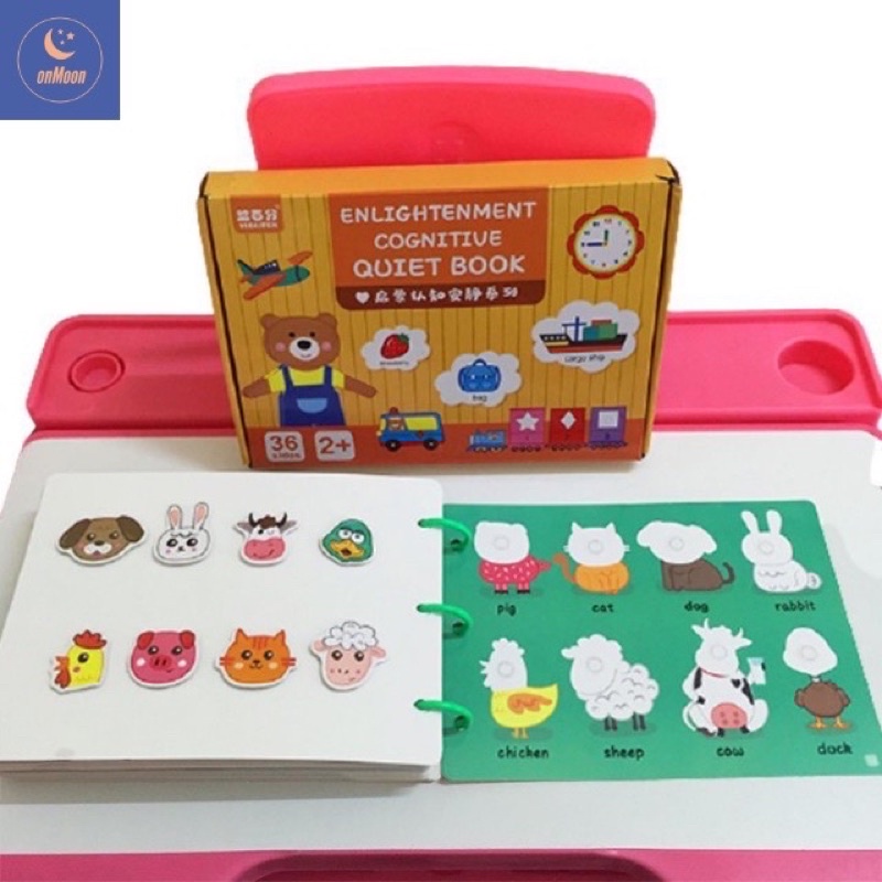 Đồ chơi học liệu bóc dán Montessori thông minh 17 chủ đề dùng nhiều lần cho bé 2-6 tuổi ETOYS
