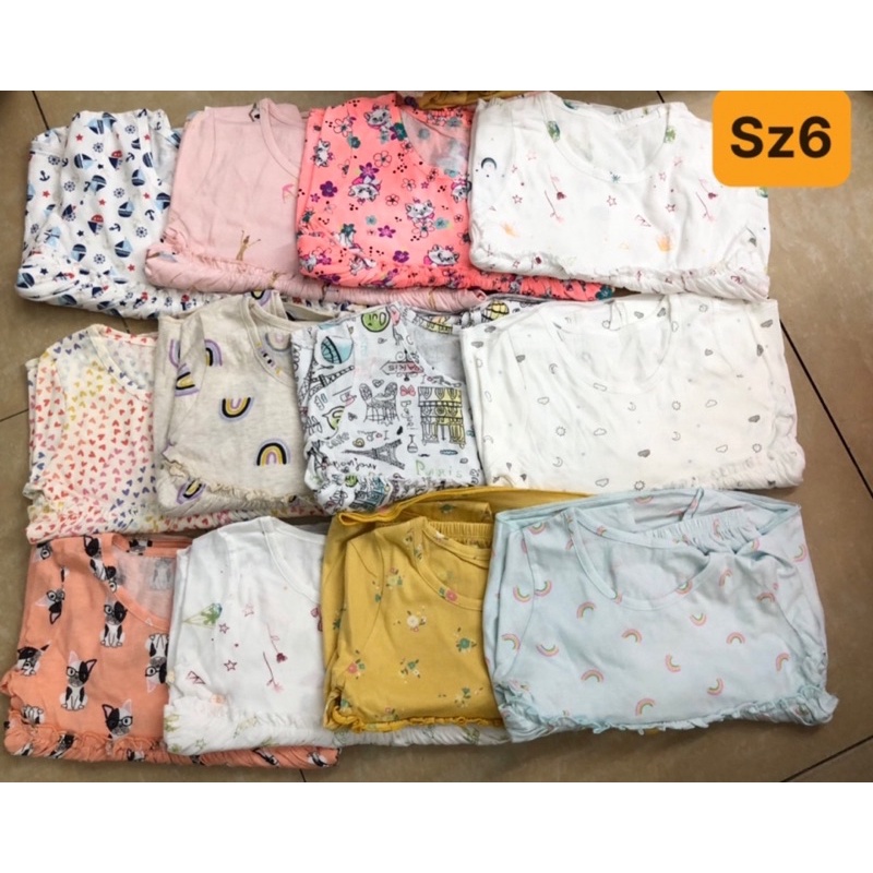 Bộ cotton dài tay bèo ngực babydoll xuất Hàn Ru Design 10-24kg