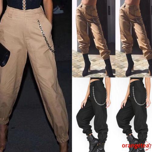 Quần jogger lưng cao thời trang quyến rũ dành cho nữ
