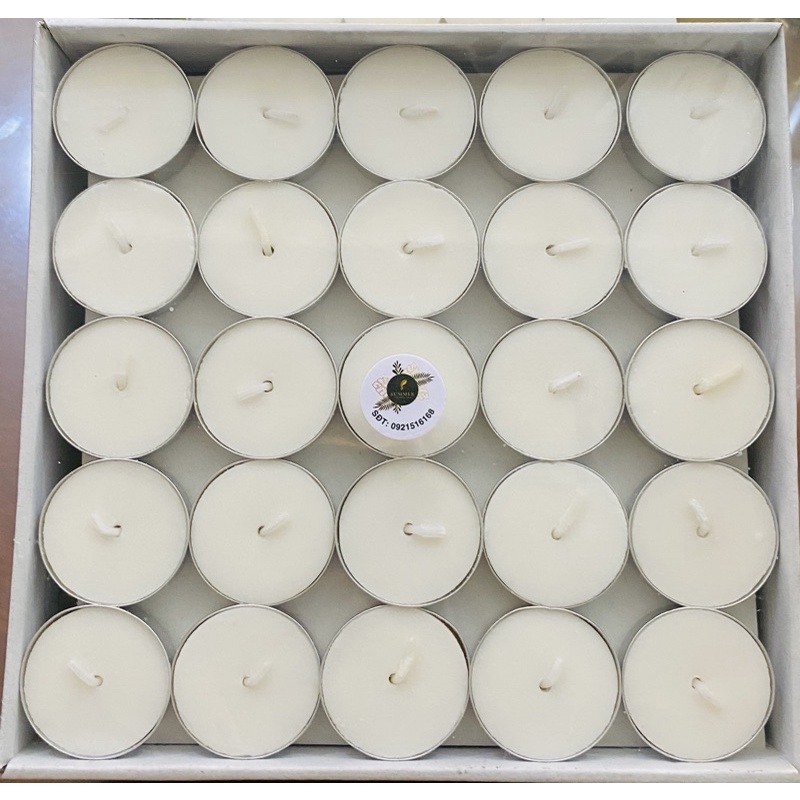 100 viên nến tealight mặt bằng 2 tiếng