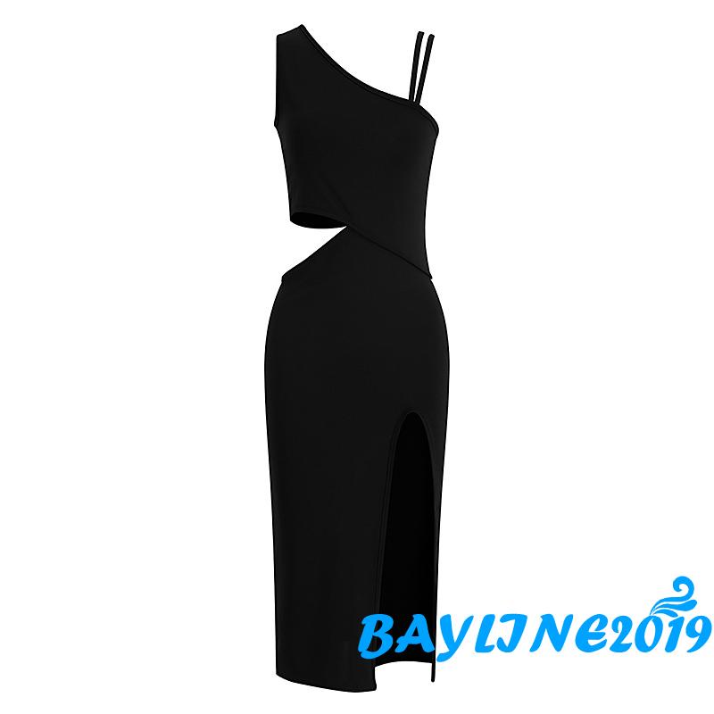 Đầm Midi Hai Dây Ôm Dáng Màu Sắc Trơn Dành Cho Nữ