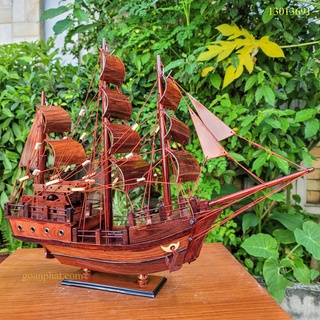 Thuyền buồm phong thủy Gỗ Cẩm 40x60 - Tượng Gỗ An Phát
