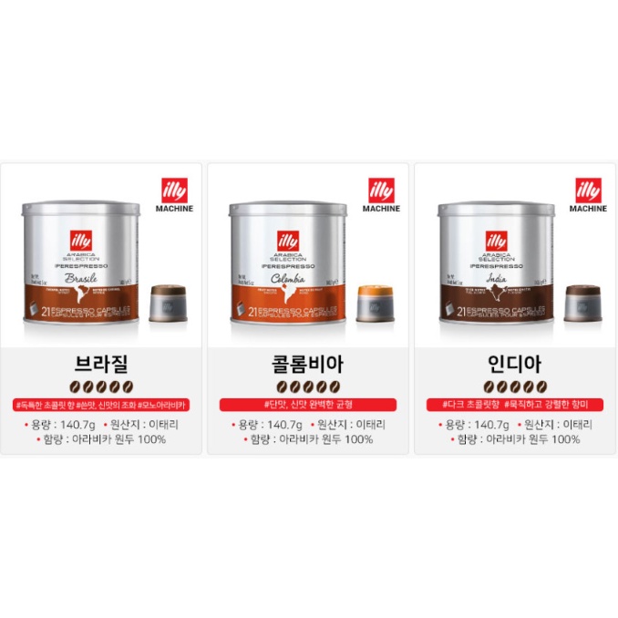Lon Cà phê viên nén Illy coffee capsule 21 viên