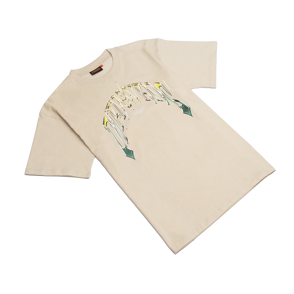 Áo thun Morning Warning Chrome Cream - Áo Thun Unisex Form Rộng Tay Lỡ Oversize Cotton 100% Local Brand
