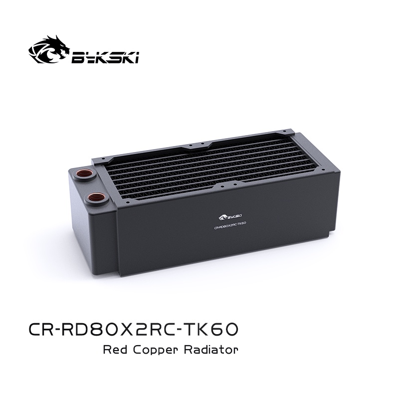 Két làm mát Radiator tản nhiệt nước custom dùng fan 80mm Bykski CR-RD80RC-TK60