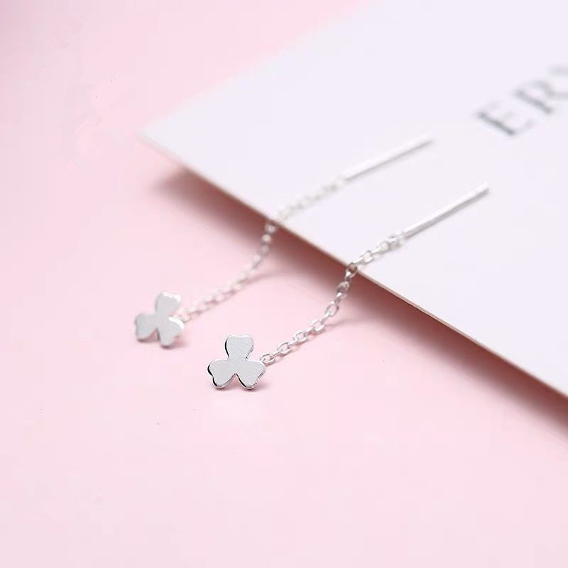 Đôi Khuyên Tai Dáng Dài Hình Cối Xay Gió Phong Cách Hàn Quốc S925