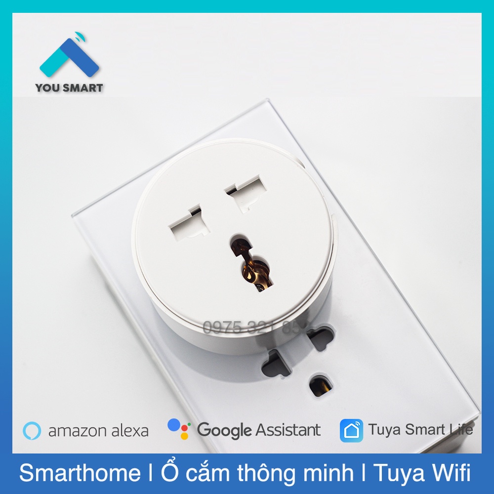 [Hỏa Tốc HN] Ổ cắm nối dài Tuya Wifi - Điều Khiển 4 Cổng và 4 USB độc lập