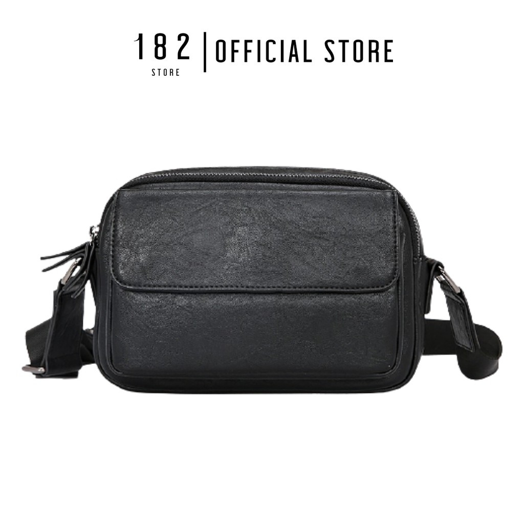 Túi Đeo Chéo Nam Bằng Da Mềm Dạng Hộp Nhiều Ngăn Cao Cấp, Đeo Vai Đi Chơi Dạo Phố Tiện Lợi  - The Black Box | BigBuy360 - bigbuy360.vn