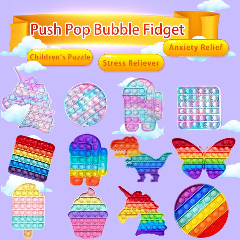 Pop It Fidget Toy Giá Rẻ Đồ Chơi Bóp Bóng Cầm Tay Giúp Giảm Căng Thẳng Hiệu Quả