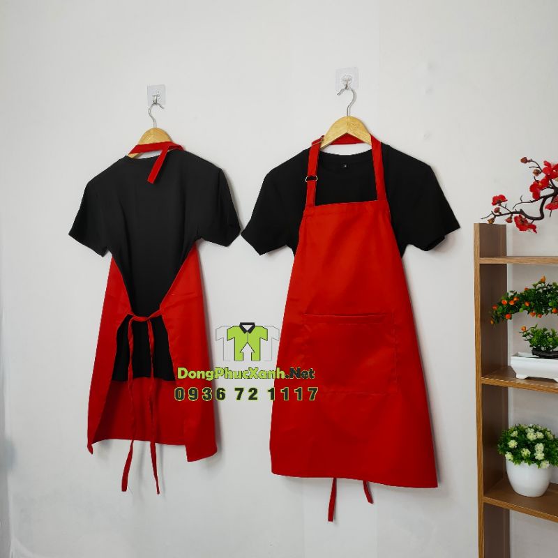 Tạp dề Vải Kaki Nhiều Màu - Free Size - Tạp Dề Yếm Trơn Tạp Dề Dài | BigBuy360 - bigbuy360.vn