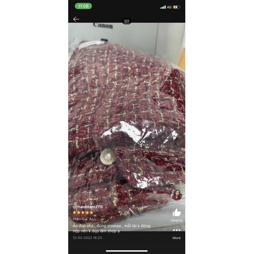 ÁO DẠ TAY DÀI SZ L