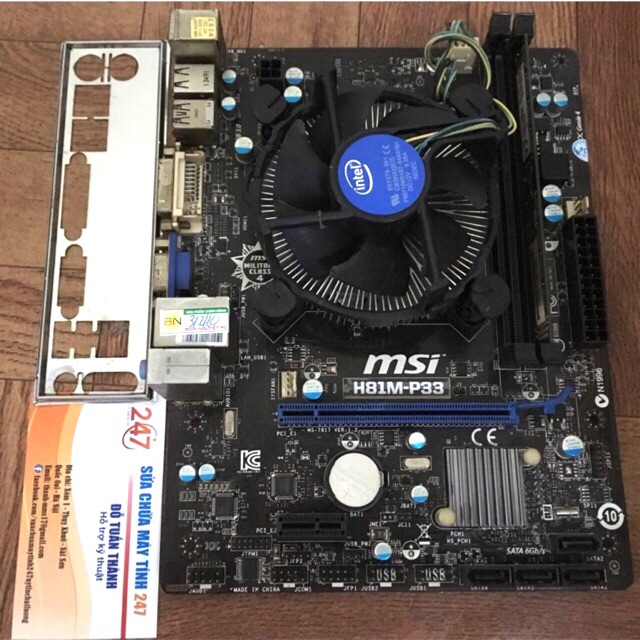 [COMBO] Main MSI H81 + chip G3220 + Ram 4GB Chiến Mượt Game LOL Đột Kích