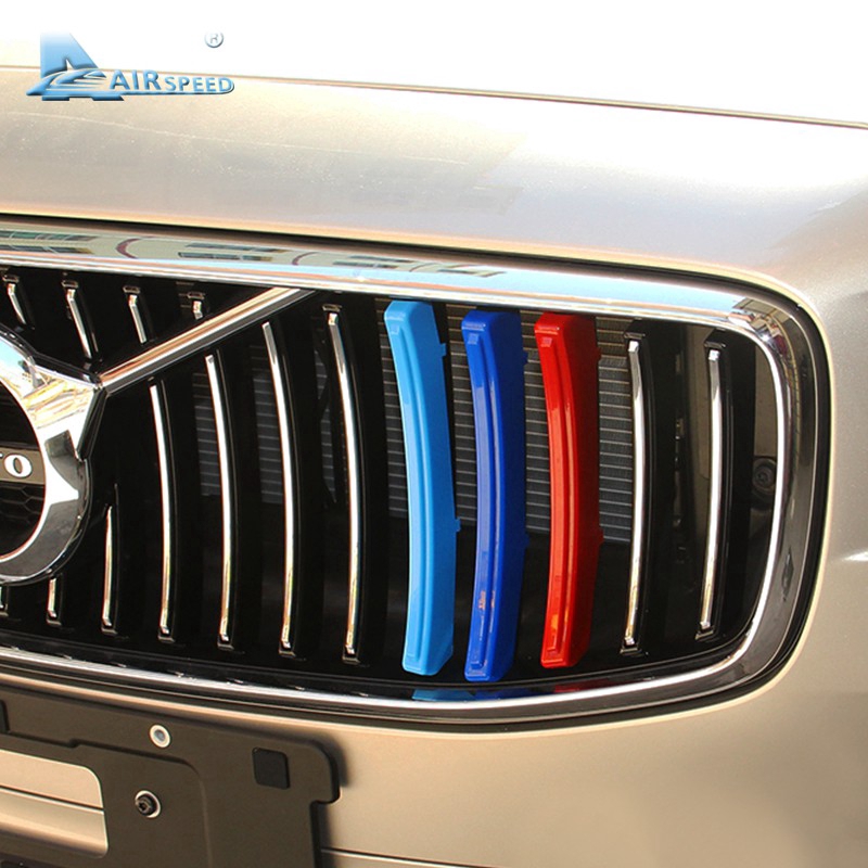 Kẹp Trang Trí Lưới Tản Nhiệt Phía Trước Cho Xe Hơi Volvo XC60 S90 2018-2022