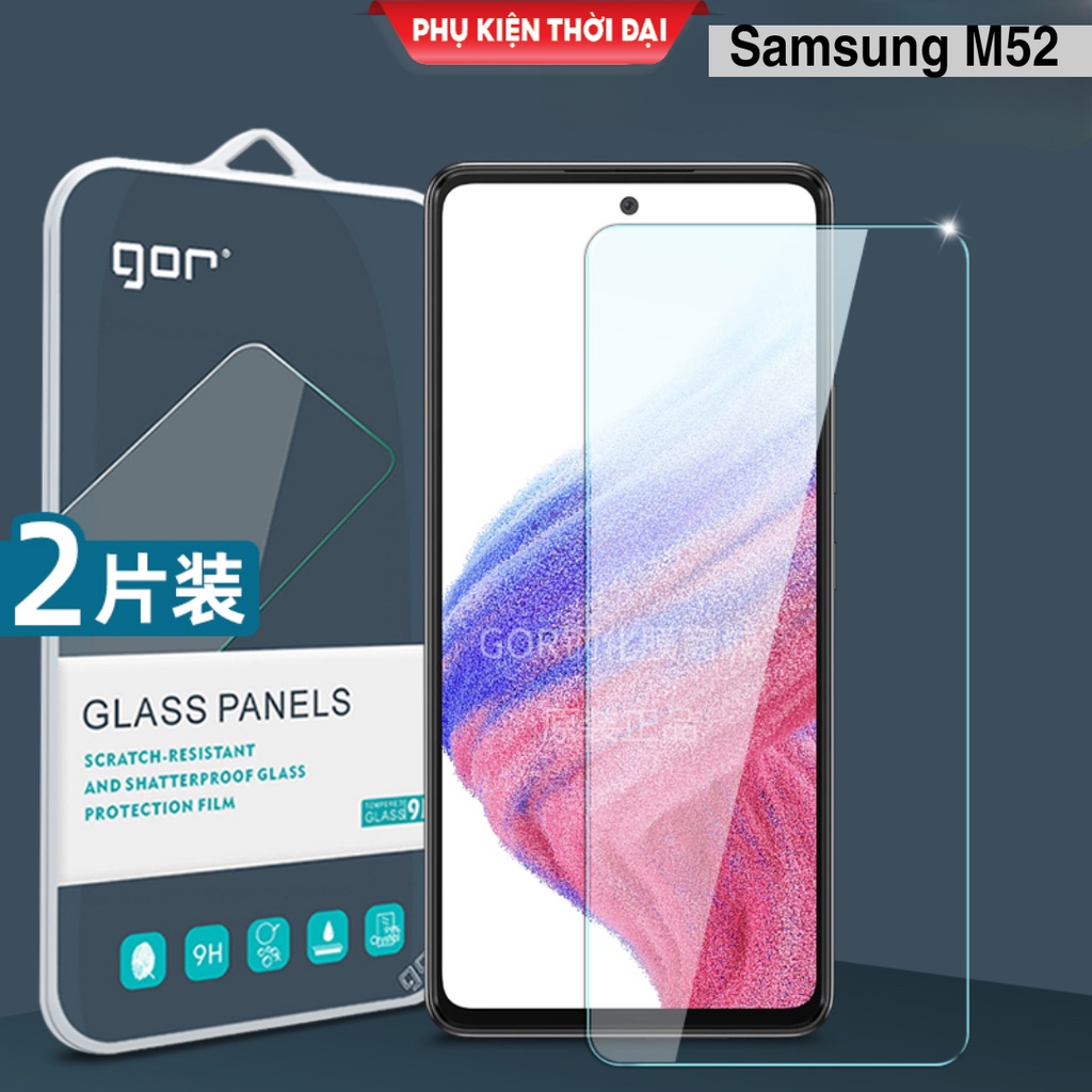 Cường lực Samsung M51 / A71 / A73 5G / A53 5G / M52 5G / M53 5G hiệu Gor trong suốt 9H trơn mượt