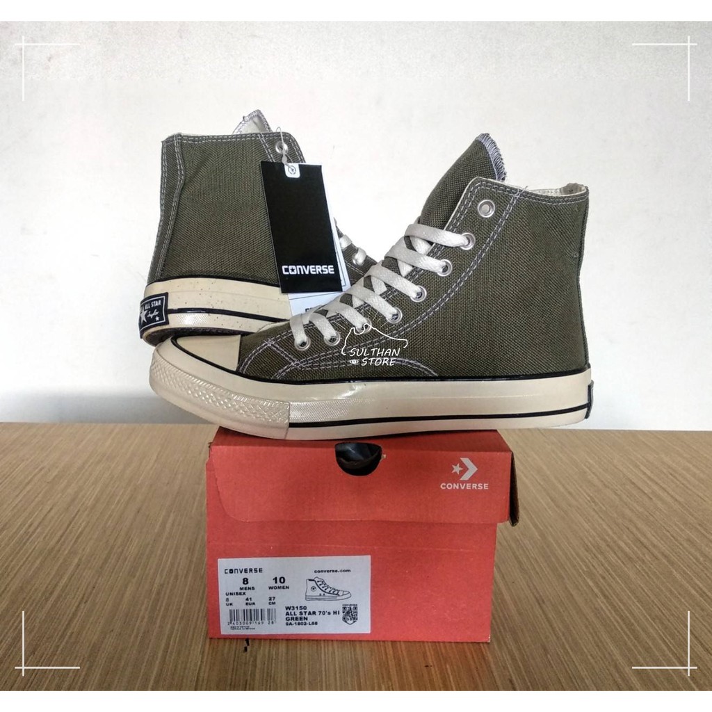 Giày Thể Thao Converse All Star Chuck Taylor 70 's Màu Xanh Lá / Xanh Lá Thời Trang Cao Cấp Cho Nam Nữ