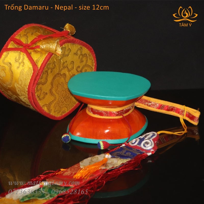 Trống Damaru Thủ Công Nepal