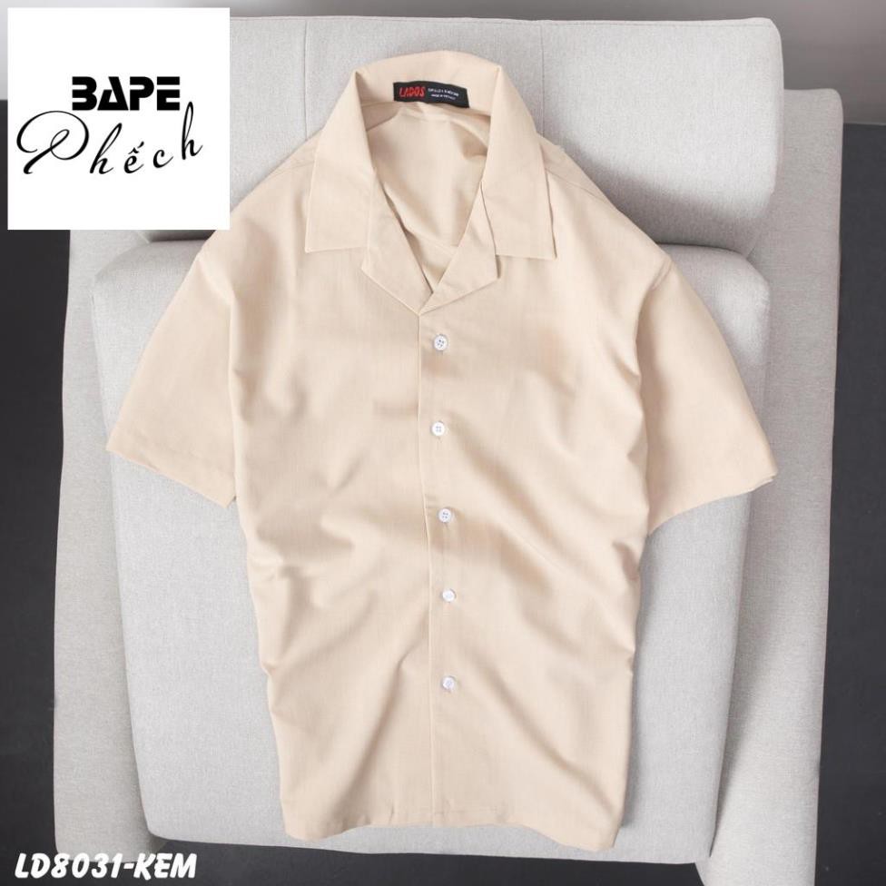 Áo sơ mi nam tay ngắn Bape Phếch-8031