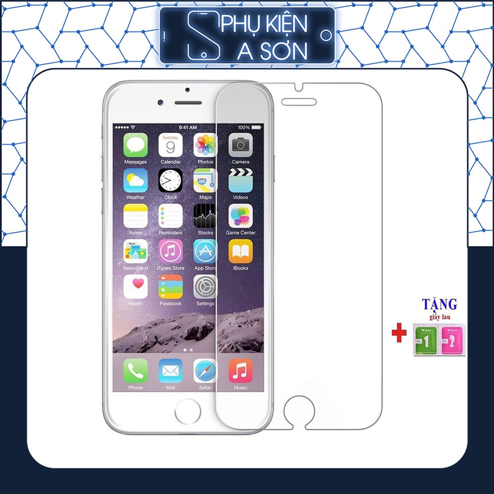 Kính Cường Lực Iphone 2.5D Mài Cạnh ( Tặng kèm giấy lau )