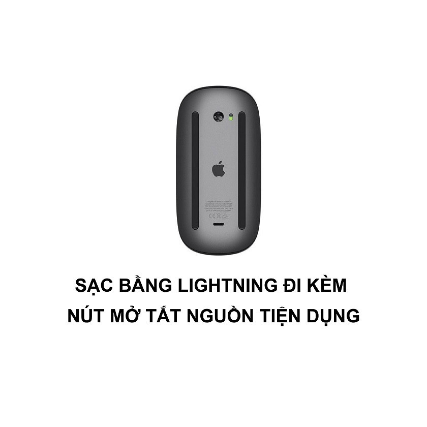 Chuột không dây bluetooth Apple Magic Mouse 2 cảm ứng đa điểm - Chính hãng