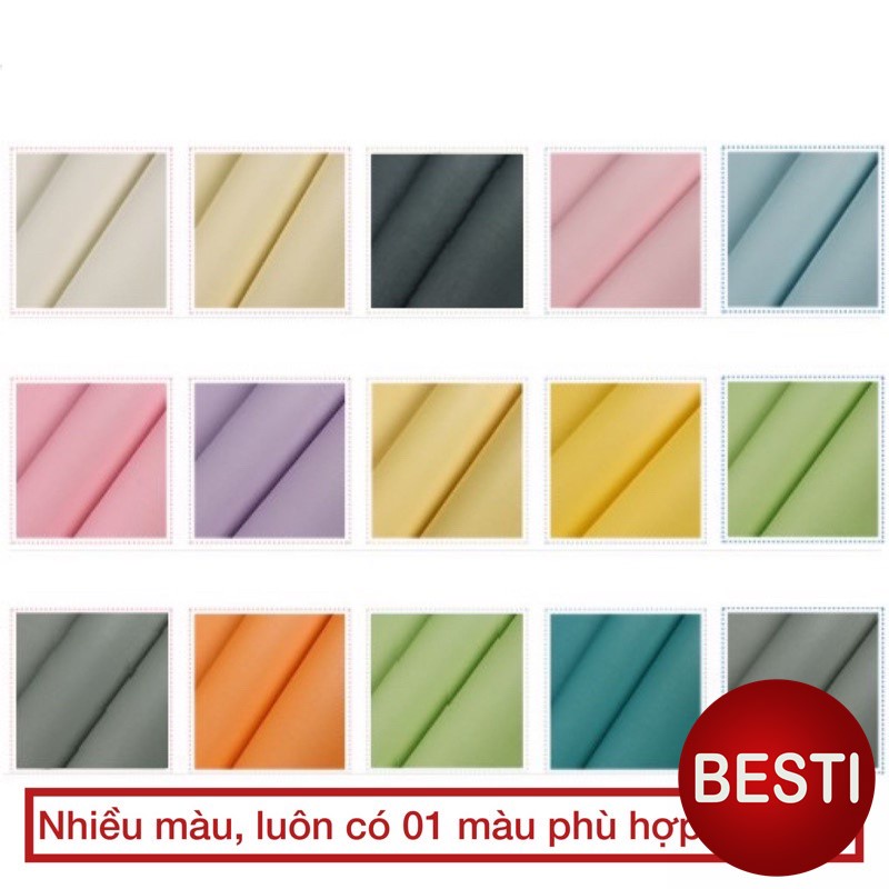 10m Giấy dán tường một màu  - 10m decal dán tường màu trơn có keo sẵn thời thượng