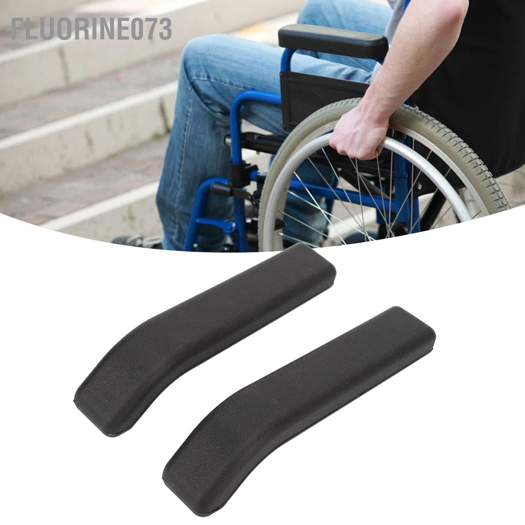 Set 2 Đệm Lót Tay Vịn Ghế Xe Lăn Bằng ABS Bền Chống Trầy Chống Mòn