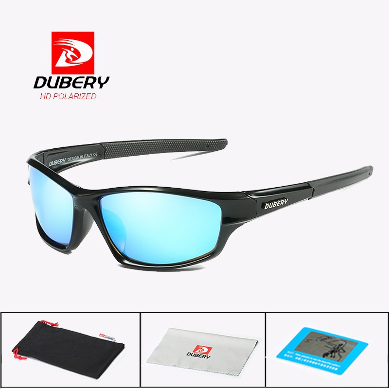 DUBERY Mirror Polarized Night Vision Sunglasses Men's Retro Male Sun Glasses Men Sport Goggle Eyewear Accessories shades